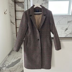 ABERCROMBIE Plaid Dress Coat M